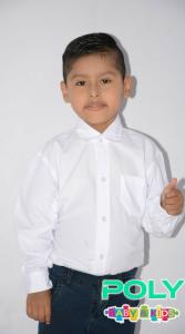 Camisa Colegial Manga Larga