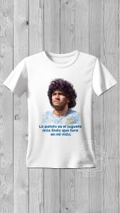Remera de Algodón Peinado con Dtf - Evolución Revolución-diego Frase-los Maradonas - Miniatura 2