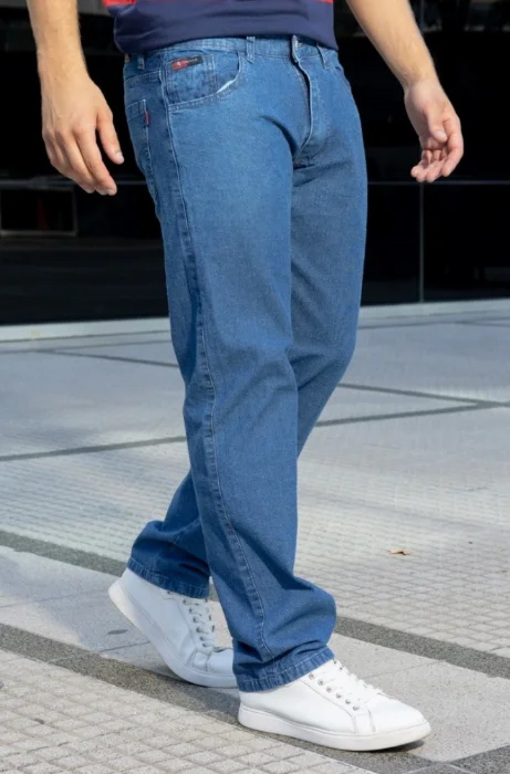 Clásico de Jeans Recto Rigido (talles Comunes y Especiales)