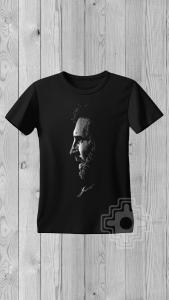 Remera de Algodón con Estampa en Pintura Reflex- Messi-maradona-charly - Miniatura 3