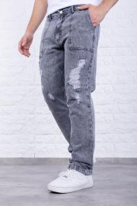 Jeans Carpintero Gris con Rotura