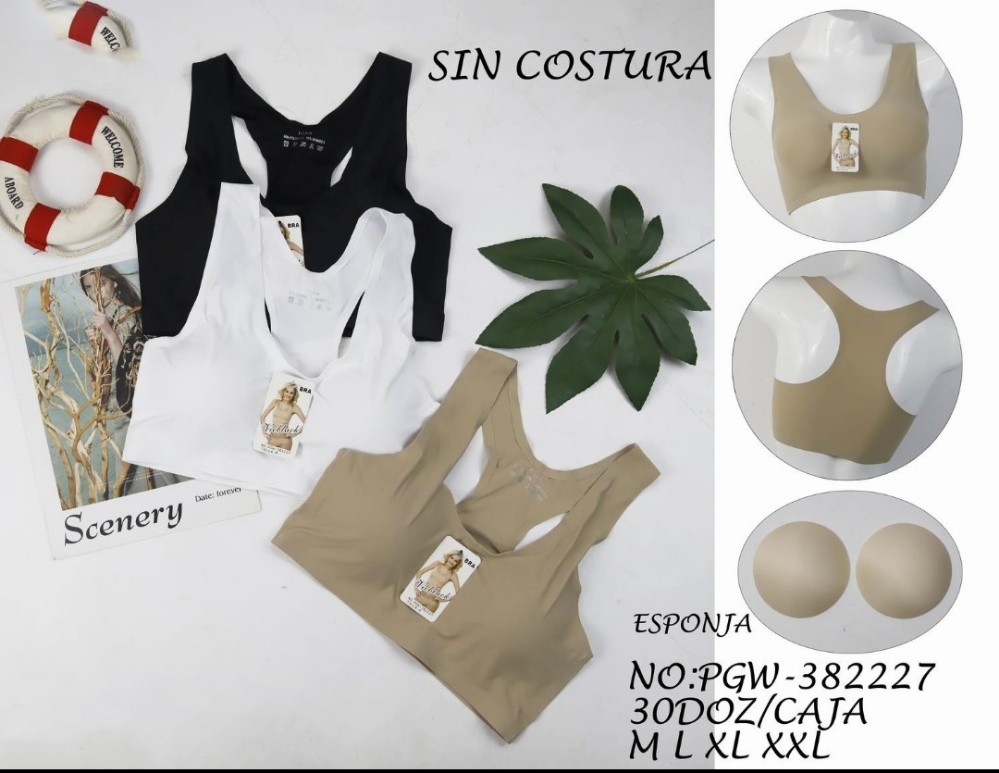 Top S/costura Cruzado ×3 - Imagen 2