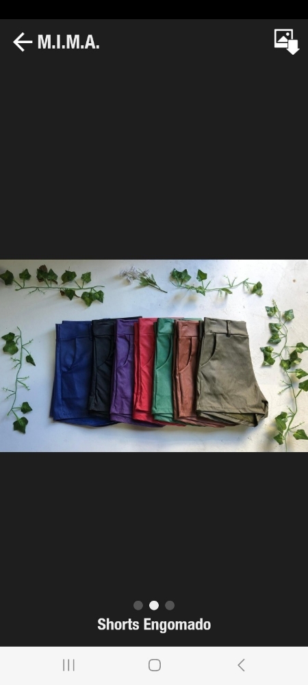 Short con Bolsillos Engomado - Imagen 2