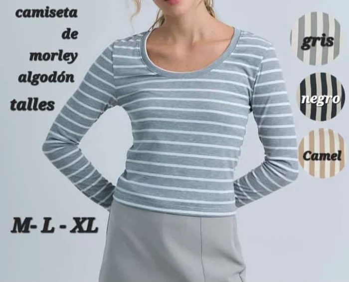 Camisetas de Morley Algodón Rayado