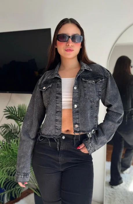 Campera Jeans Deflecado