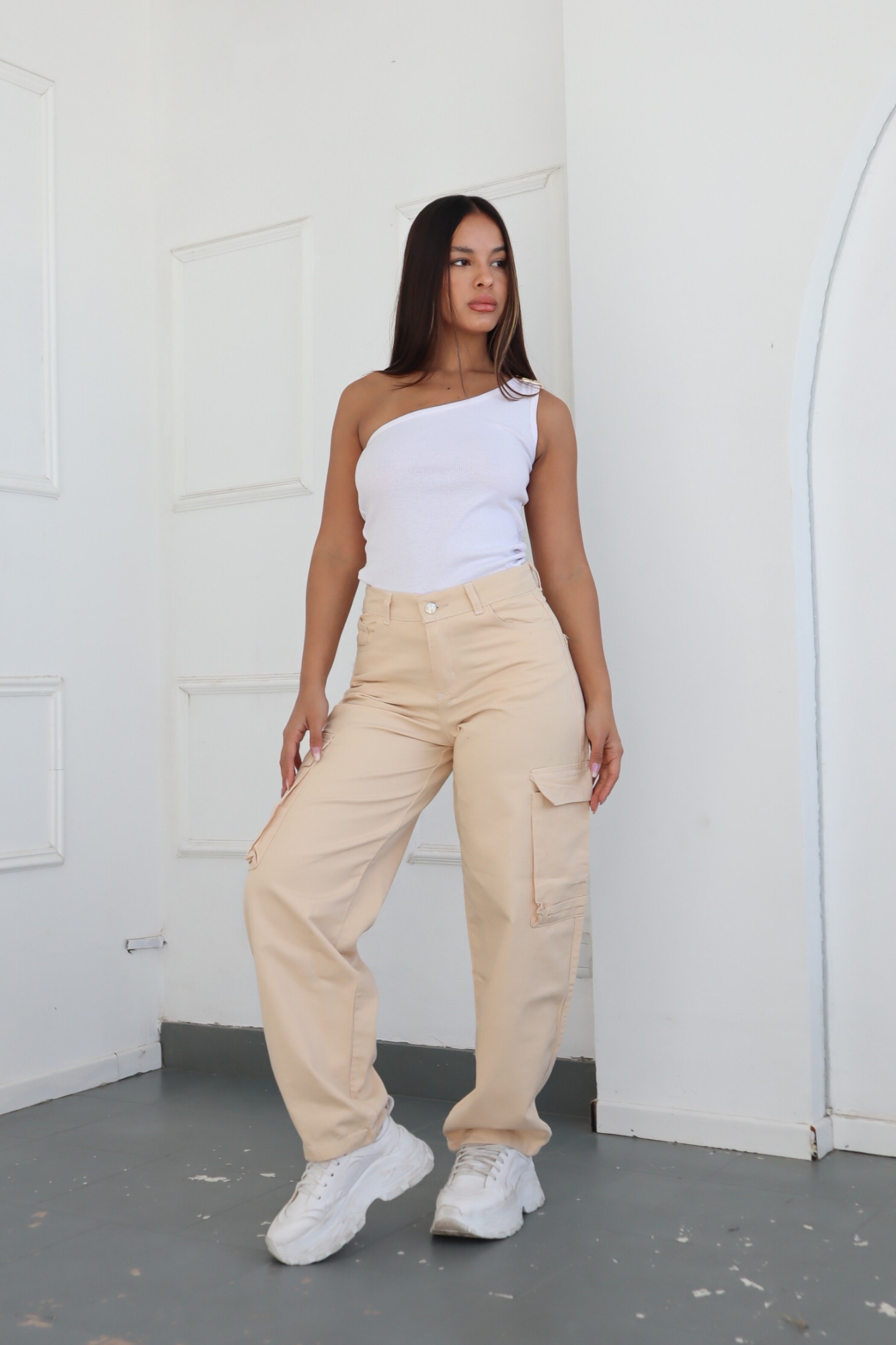 Baggy Cargo Beige - Imagen 3