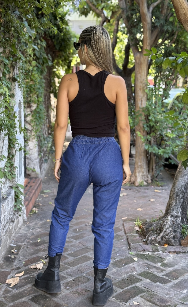 Babucha Jean "azul" Clásico - Imagen 3