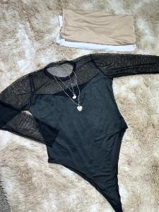 Body Liso con Tul Especial - Miniatura 3