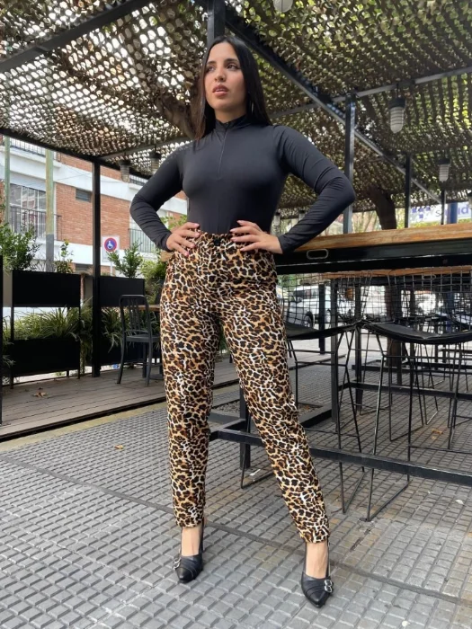 Pantalón Sastrero Animal Print