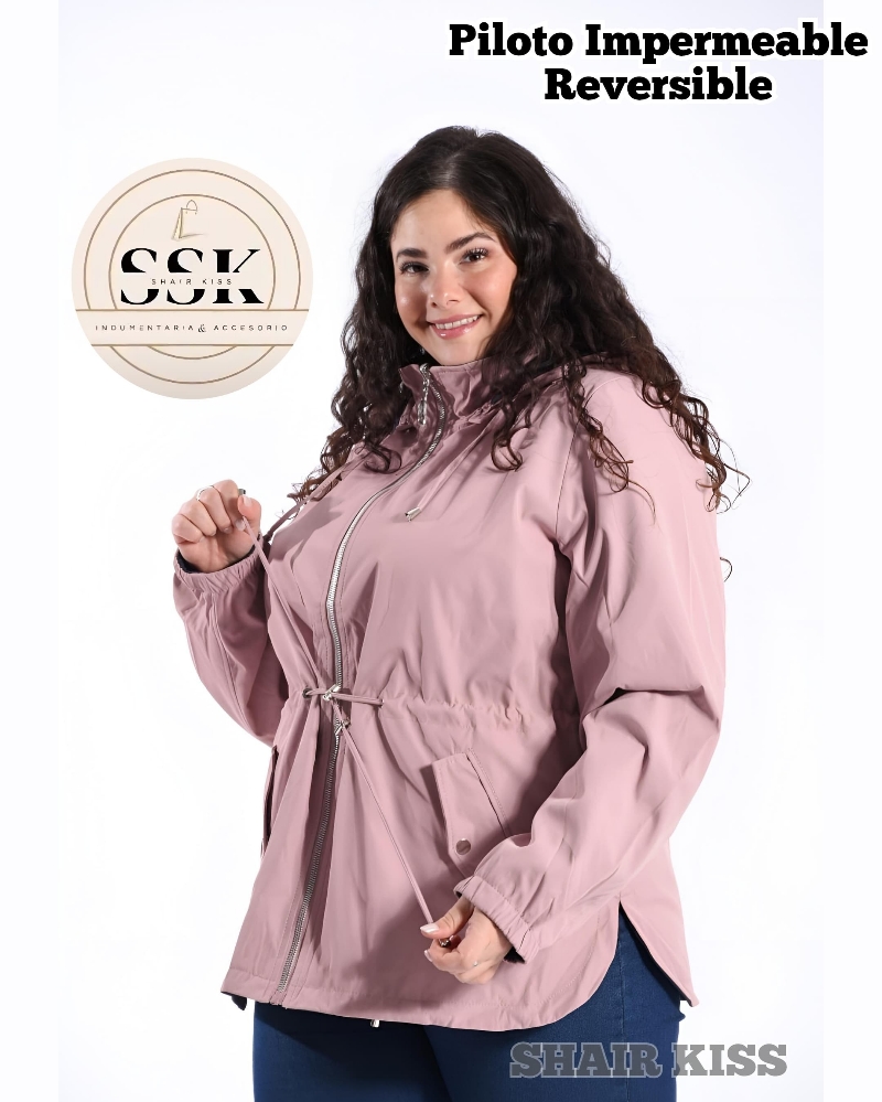 Campera Impermeable Reversible Y.d. T Especiales - Imagen 2