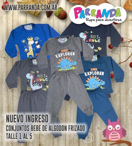 Conjuntos Bebé de Algodón con Friza - Miniatura 2