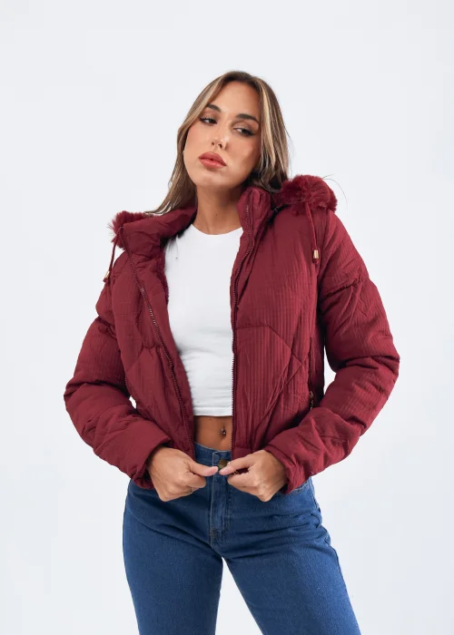 2358 Campera Puffer Cuadrille Opaca Imp