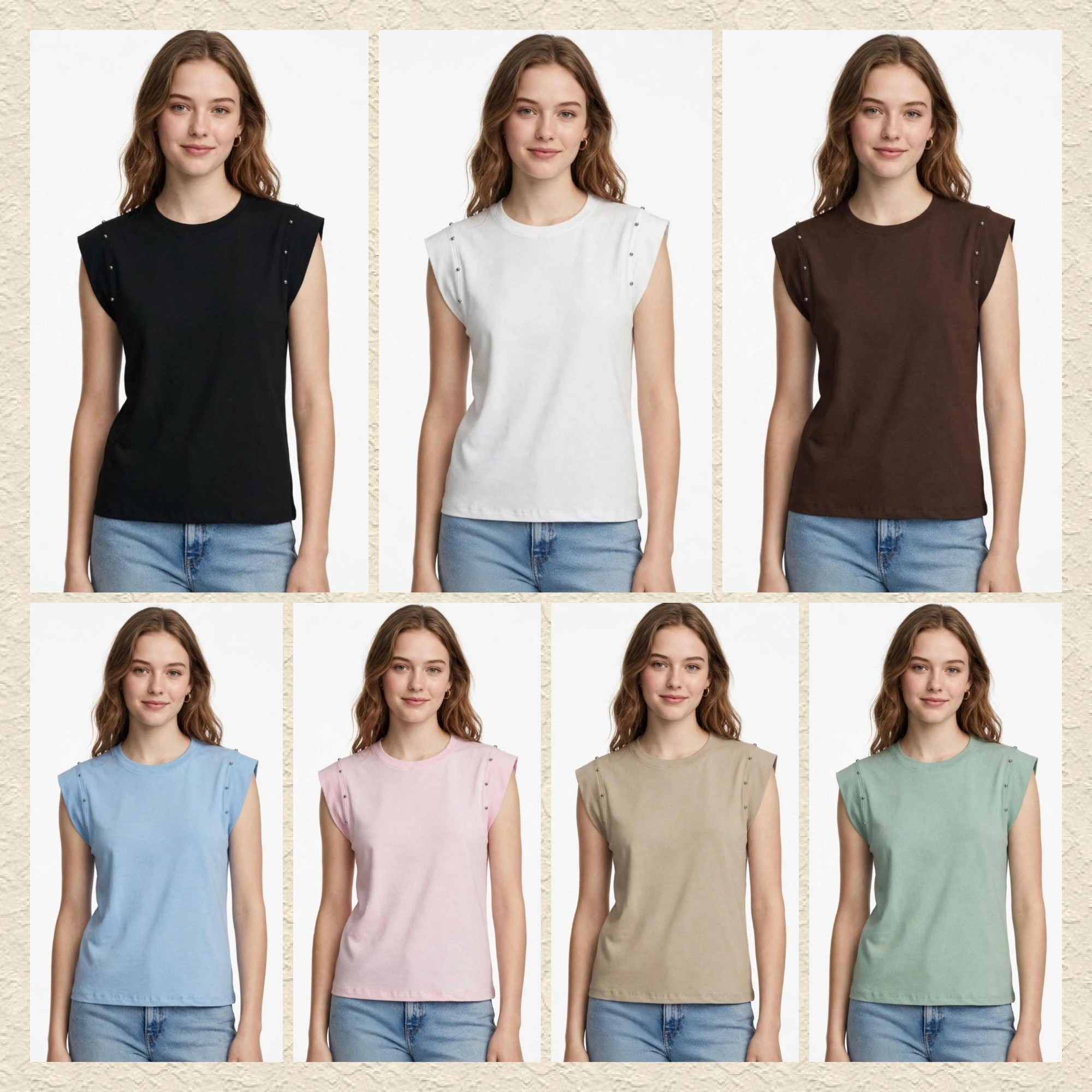 Remera de Dama con Tachas - Imagen 2