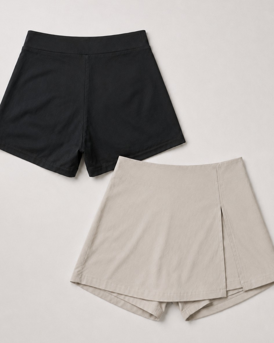 Short Pollera C/tajo Bengalina - Imagen 4