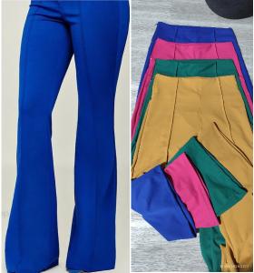 Pantalón Palazo Casual Cintura Avispa Tiro Alto - Miniatura 3