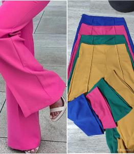 Pantalón Palazo Casual Cintura Avispa Tiro Alto - Miniatura 4