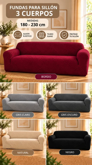 Funda para Sillon 3 Cuerpos