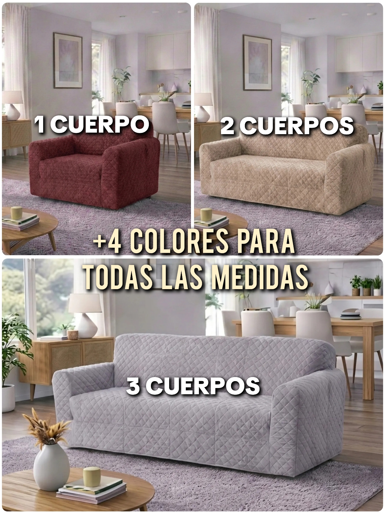 Fundas para Sillones (3, 2 y 1 Cuerpo) - Imagen 1