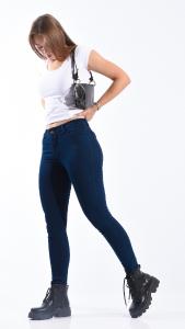 Pantalon Chupin Tiro Medio Azul - Miniatura 3