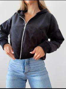 Campera Crop Corderoy Plush con Piel - Miniatura 2