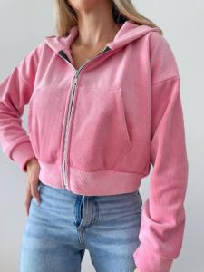 Campera Crop Corderoy Plush con Piel - Miniatura 3