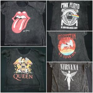 Remeras Mujer. Bandas Rock