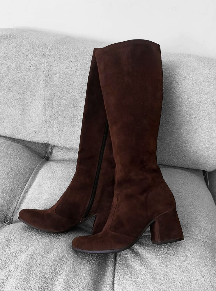 Botas Chocolate Gamuza - Imagen 1