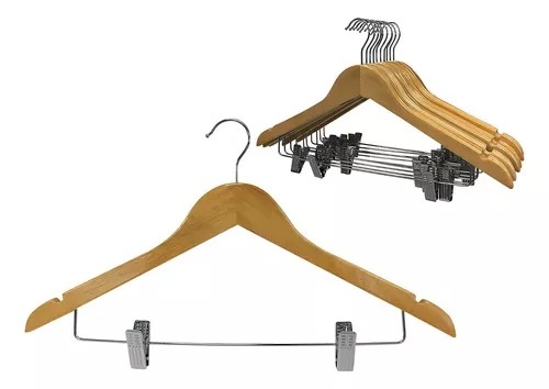 Percha Madera con Broche - Imagen 3