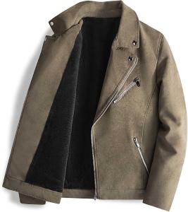 Chaqueta Rústico Eco Cuero para Hombre con Piel - Miniatura 2