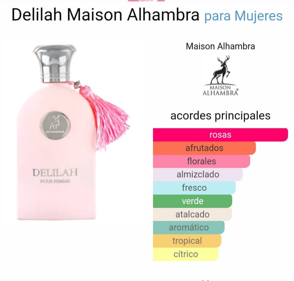 Perfume Arabe Delilah Maison Alhambra - Imagen 2