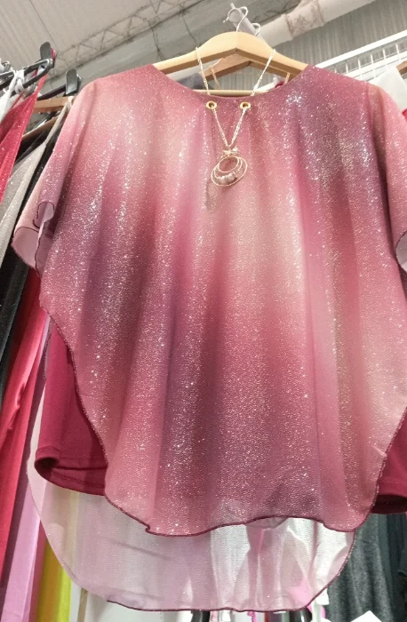 Blusa Importadas Brillo con Accesorio Incluido