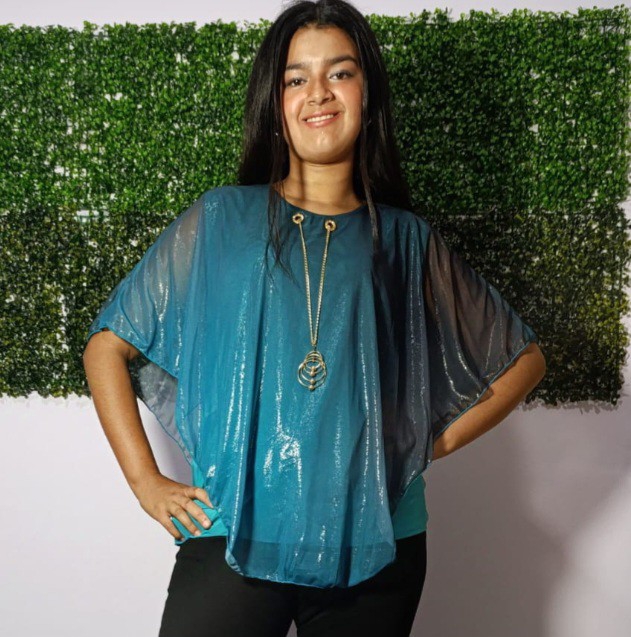 Blusa Importadas Brillo con Accesorio Incluido - Imagen 2