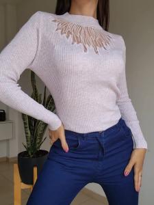 Sweater Bremer Diferenciado Bordado con Microtul - Miniatura 2