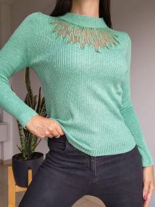 Sweater Bremer Diferenciado Bordado con Microtul - Miniatura 3