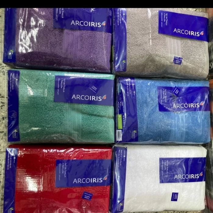 Toallon y Toalla Arcoiris de 500 Gramos
