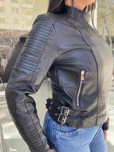 Campera Simil Cuero Hebilla - Miniatura 2