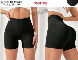 Short Negro con y sin Frunce