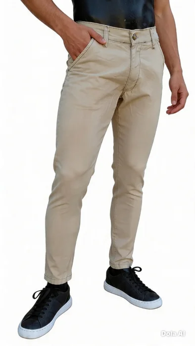 Chinos Gabardina Beige