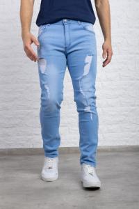 Art. 318 - Jeans con Rotura Elastizado Localizado Semichupin