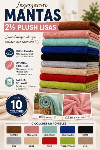 Manta 2 1/2 Lisa sin Corderito Plush Oferta!!