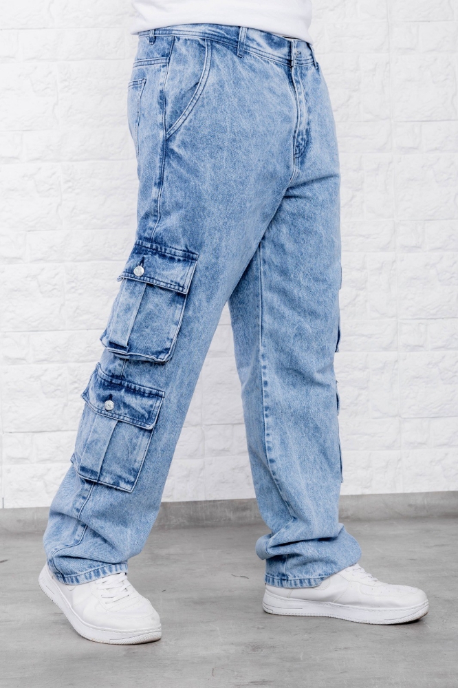 Jeans Baggy Rigido Recto con 8 Bolsillos - Imagen 2