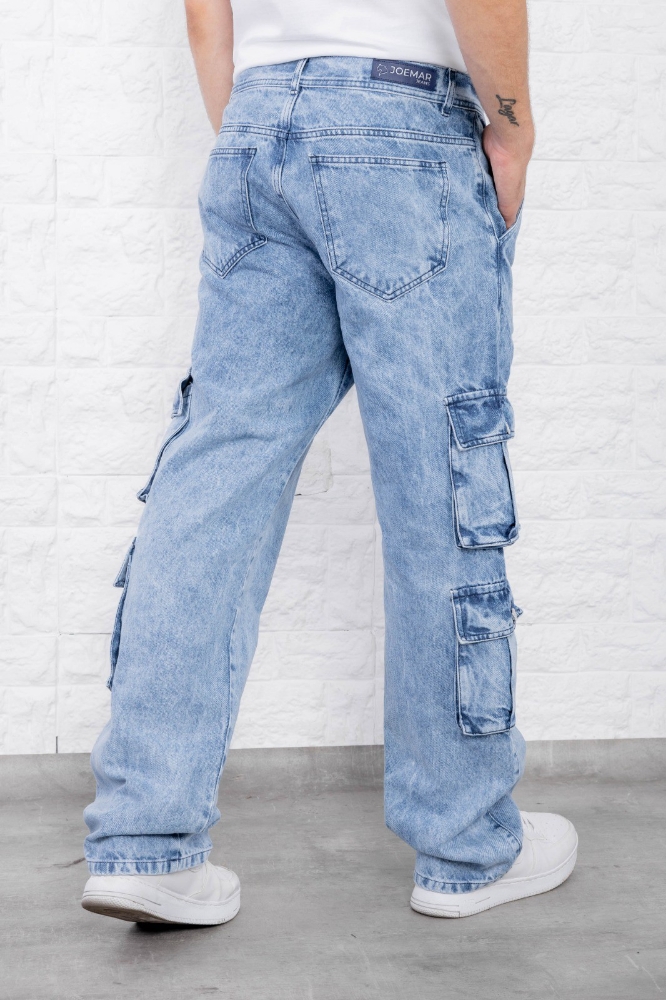 Jeans Baggy Rigido Recto con 8 Bolsillos - Imagen 4