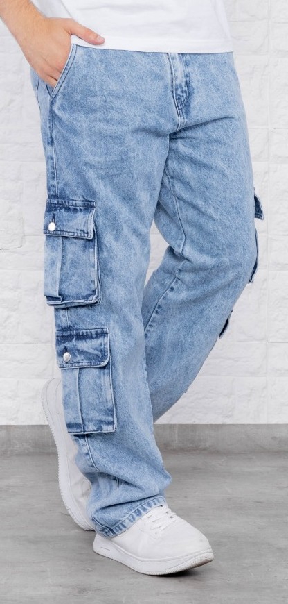 Jeans Baggy Rigido Recto con 8 Bolsillos - Imagen 6