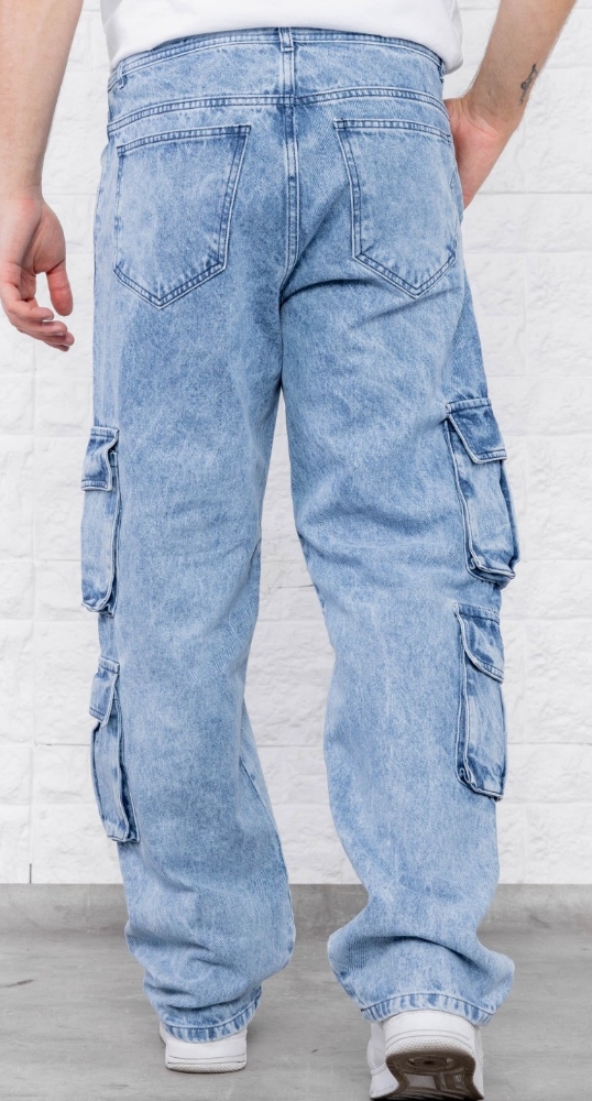 Jeans Baggy Rigido Recto con 8 Bolsillos - Imagen 8