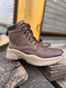 Bota Sosa Negro y Suela Cuero Vacuno Suelas Pegadas y Cosidas - Miniatura 2