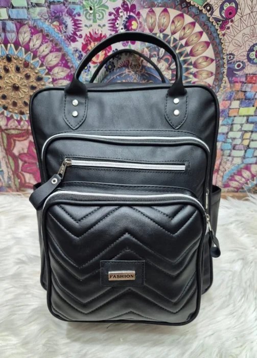 Ingreso Bolso Mochila Universitaria de Cuero Ecologico Muy Buena Calidad