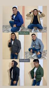 Campera con Piel Hombre - Miniatura 2