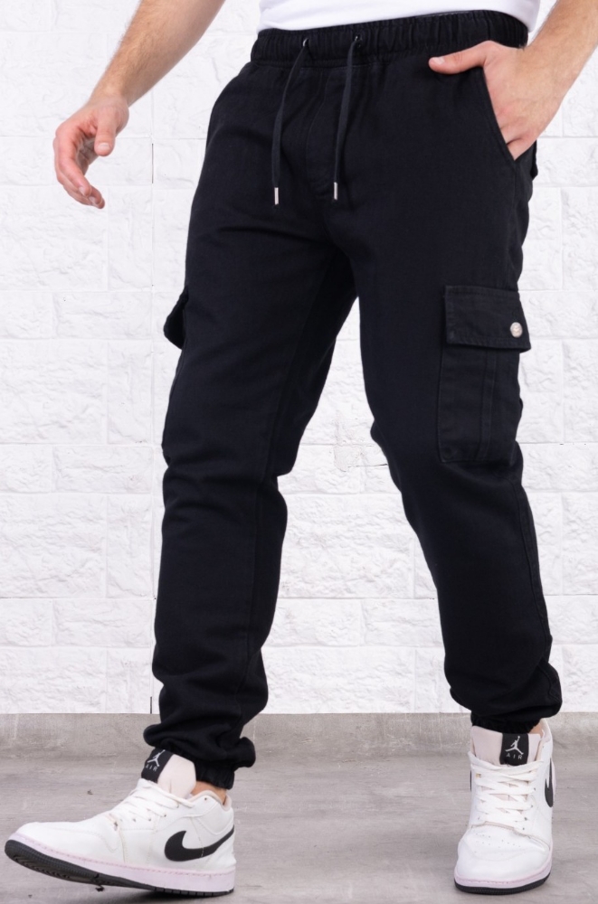 Jogger de Jeans Cargo con Elastico Arriba y Puño en el Tobillo - Imagen 4