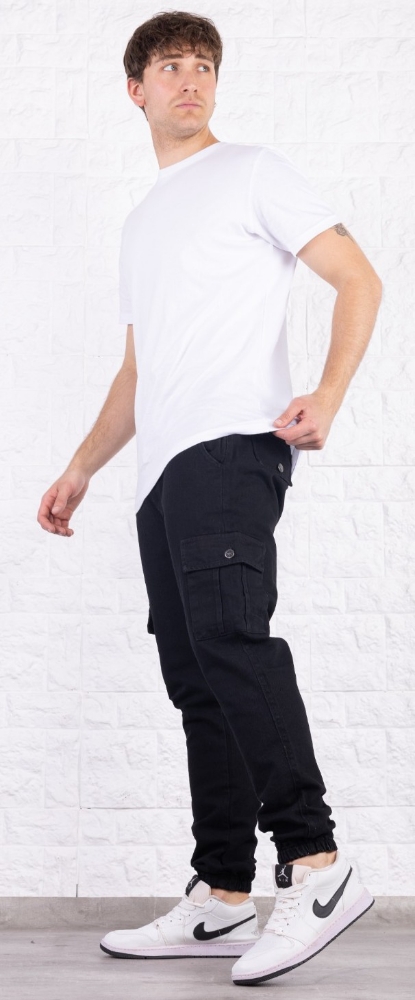 Jogger de Jeans Cargo con Elastico Arriba y Puño en el Tobillo - Imagen 7