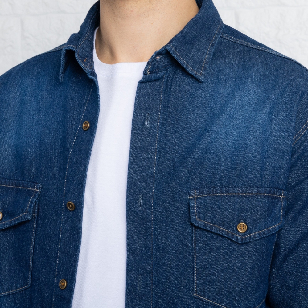 Camisa de Jeans Azul - Imagen 4
